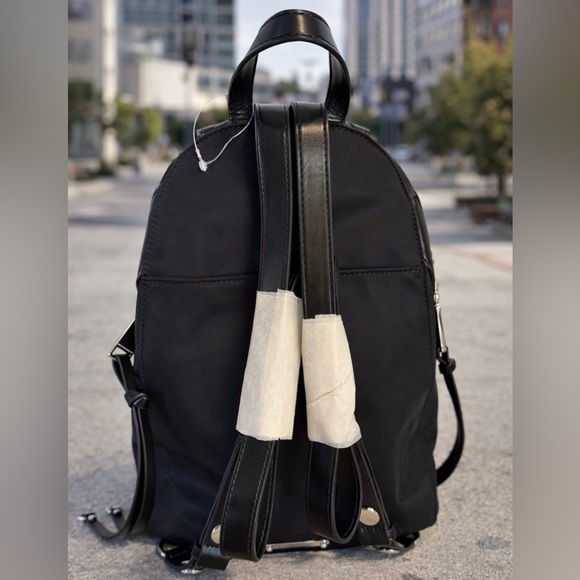 Rebecca Minkoff Nylon Medium Zip Julian Backpack, Black - Picture 5 of 5